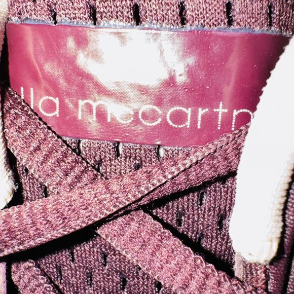 Adidas Shoes Womens 6.5 Red Stella McCartney Bounce Strap Running Sneakers - Picture 9 of 11